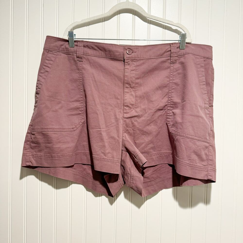 Old Navy OG High Rise Chino Shorts Purple Size XXL Pull On Waistband